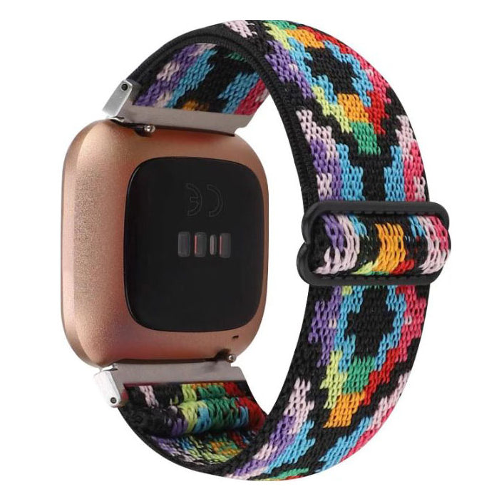 Nylon Straps For Fitbit Versa in digital pattern