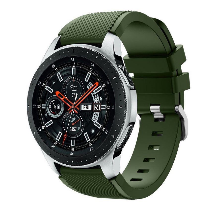 army green garmin forerunner 570 textured silicone band