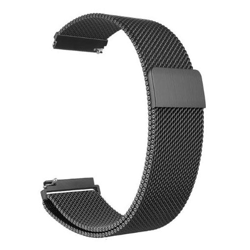 black asus zenwatch 2 small steel strap closeup