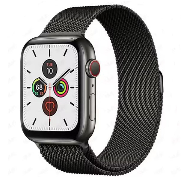black apple watch series 7 steel strap