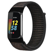 black fitbit-charge-6-nylon-strap-soft-material