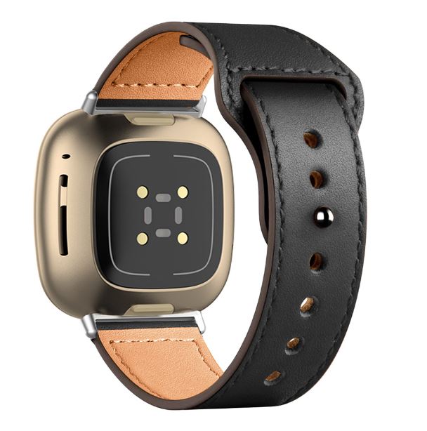 Fitbit Versa 3 Strap Leather One Size Pin & Tuck