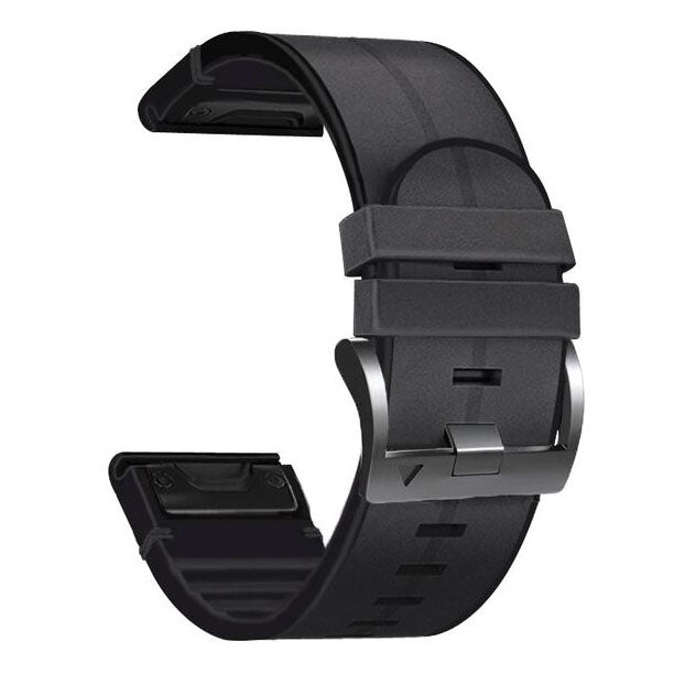 black silicone leather strap for garmin approach s62