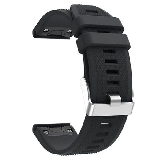 black garmin approach s62 strap chrome buckle