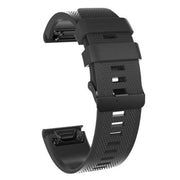 black plain silicone strap for d2 delta s