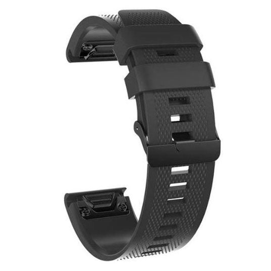 Black premium silicone garmin descent mk1 strap