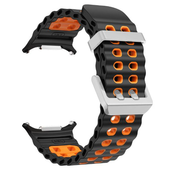Black Orange samsung galaxy watch ultra two-tone strap