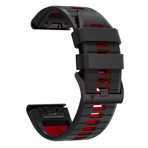 black red strap for garmin d2 delta two tone