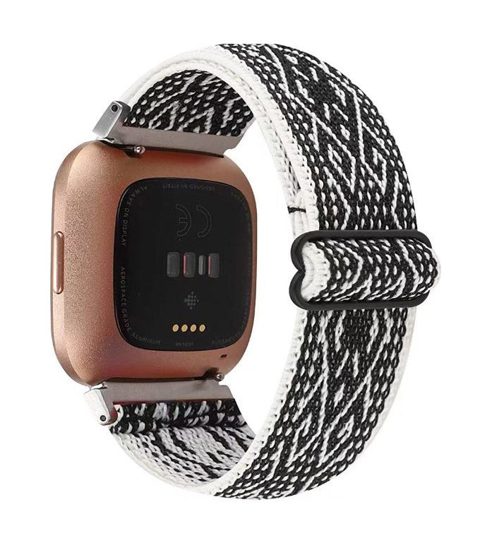 Bracelets ajustables en nylon compatibles avec Fitbit Versa 2 / Fitbit Versa /Versa Lite/Versa SE pour femmes et hommes, bracelets de rechange sport respirants et souples (Rose Sable Bracelets ajustables en nylon compatibles avec Fitbit Versa 2 / Fitbit Versa /Versa Lite/Versa SE pour femmes et hommes, bracelets de rechange sport respirants et souples (Rose Sable