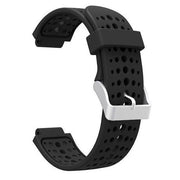 black silicone strap for garmin approach s20 top view