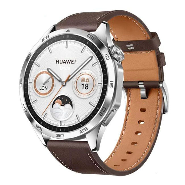 dark brown premium leather strap for garmin 245
