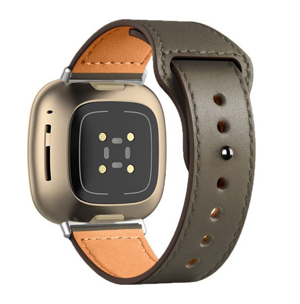 One Size Strap Versa 3 Leather Pin & Tuck