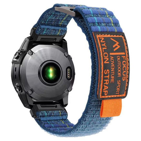 Deep Sea Blue garmin d2 bravo nylon strap with loop clasp