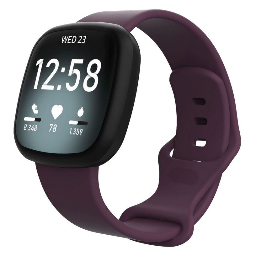 Silicone Strap Plain Versa 4 in deep purple