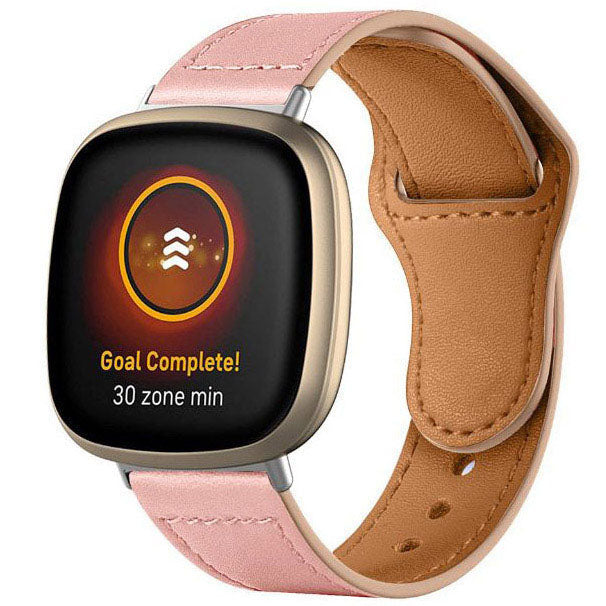 Fitbit Versa 3 Strap Leather One Size Pin & Tuck