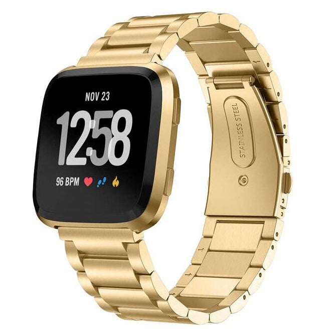 gold Fitbit Versa 2 Wristband Steel