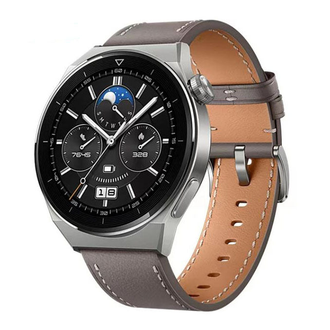 grey amazfit gts 4 strap in leather finish