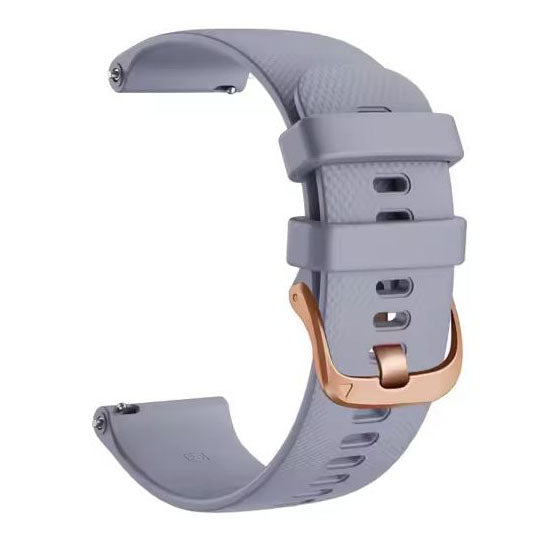grey silicone garmin s42 band textured design