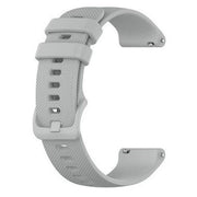 grey LG watch style silicone strap closeup