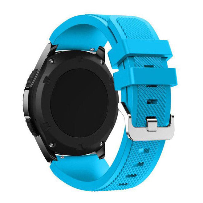 TicWatch Pro Strap Silicone One Size Buckle in light blue