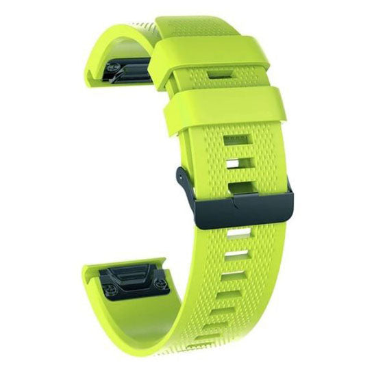 lime green comfortable silicone garmin enduro strap