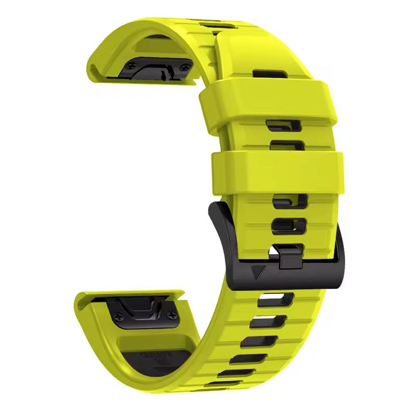 Garmin Descent Mk2 S Watch Strap in lime green & black