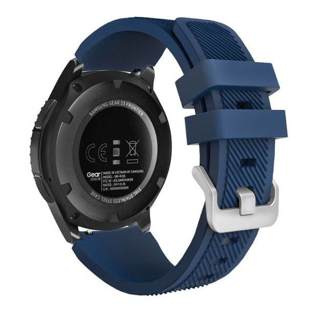 midnight blue textured oneplus watch 3 band silicone