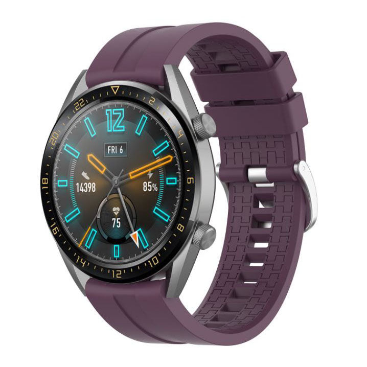 Plain Huawei Watch GT 46mm Band in Silicone in purple