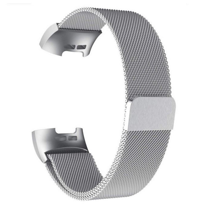 Fitbit Charge 4 Steel Strap in silver