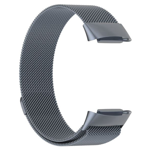 space grey fitbit-charge-6-steel-strap
