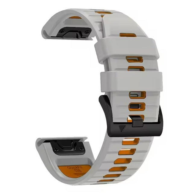 space grey & orange Garmin Descent Mk2 S Watch Strap