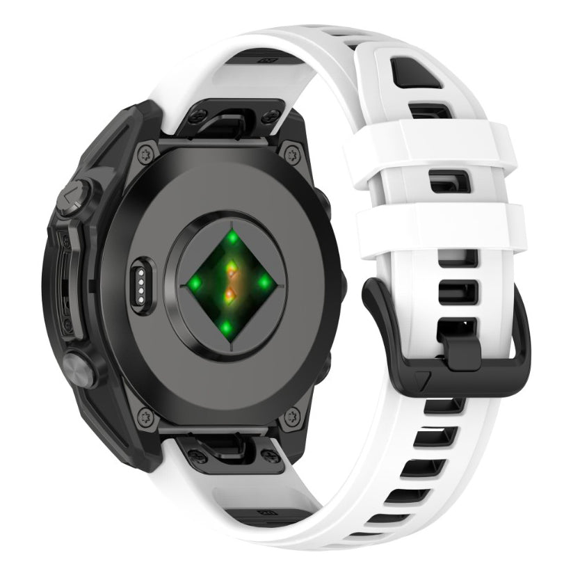 white black Silicone Strap For Garmin Tactix 7