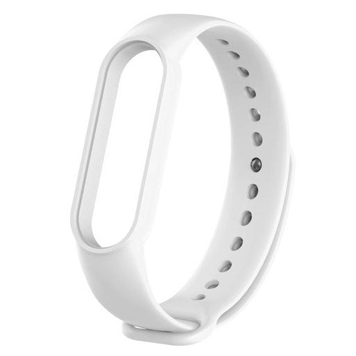 Pin & Tuck Strap Silicone One Size Mi Band 6 in white
