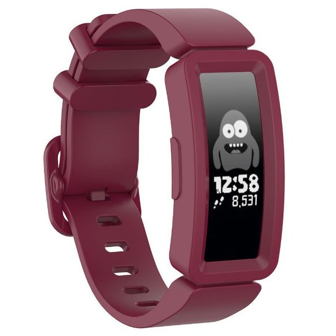 Fitbit Ace 2 Watch Strap in wine red