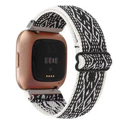 Nylon Strap For Versa 2 in black white