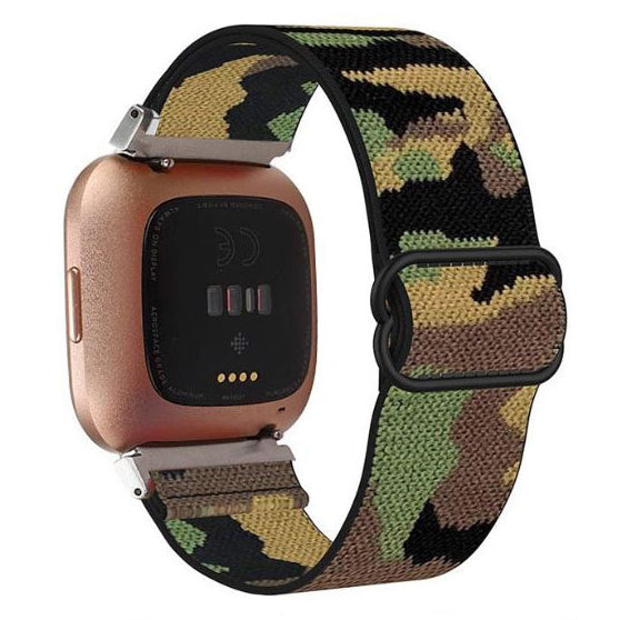 Nylon Straps For Fitbit Versa in camoflauge