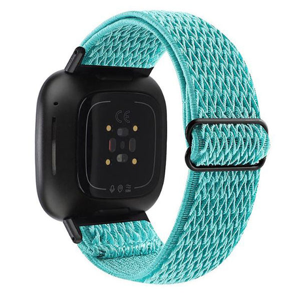 Band For Fitbit Versa 3 Elastic Nylon in teal
