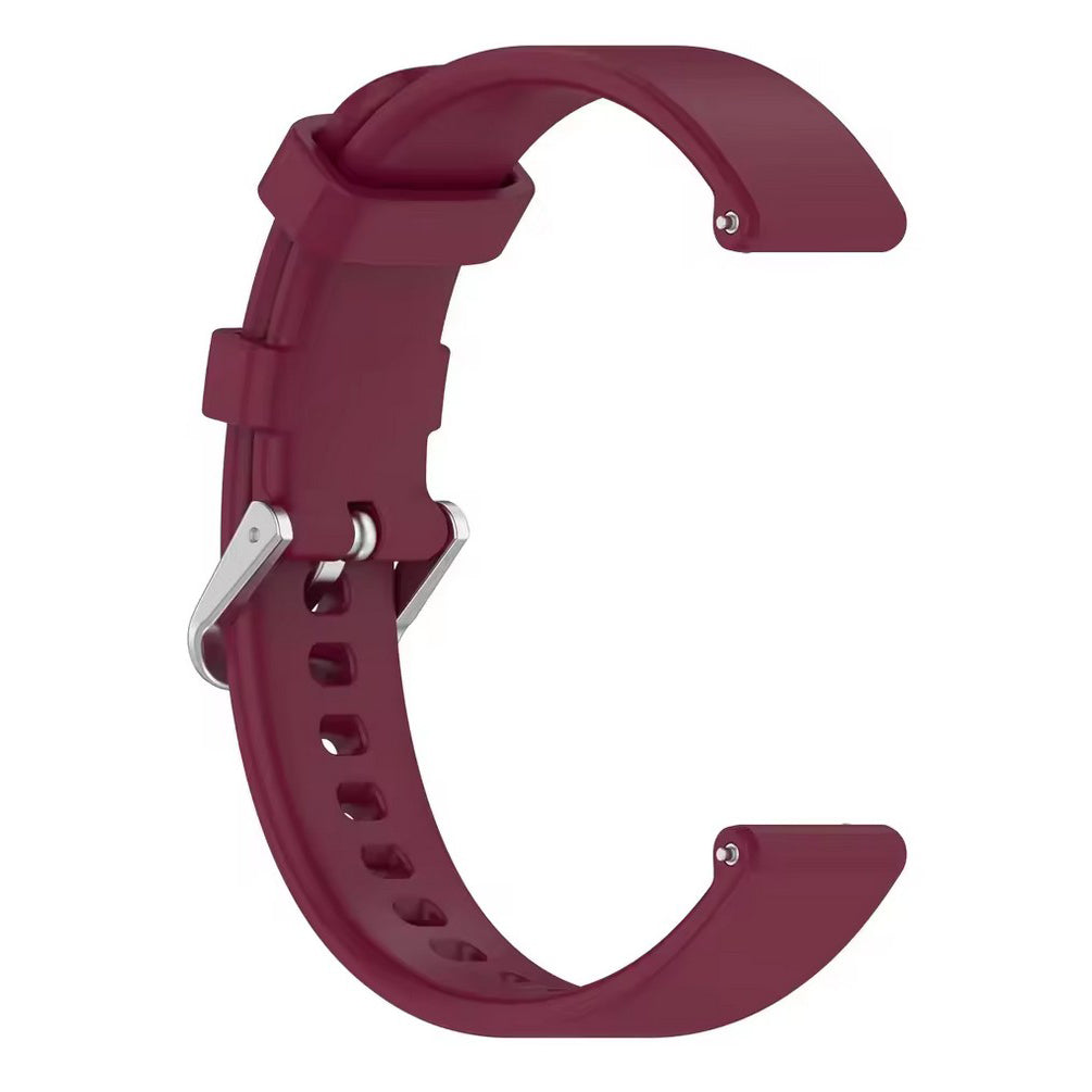 14mm watch strap chrome buckle in wine red