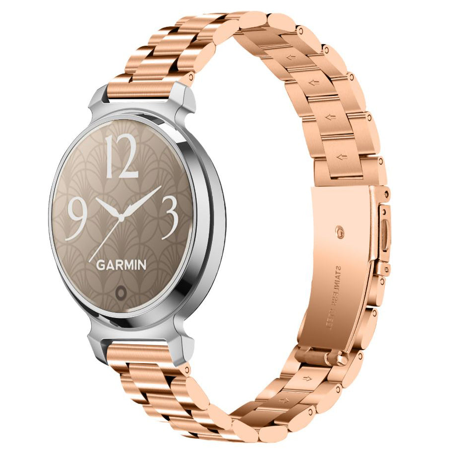 14mm watch metal quick release strap in rose gold