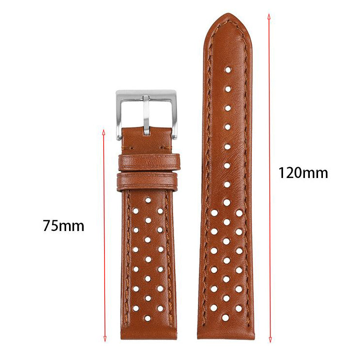 18mm watch strap breathable leather wristband size guide
