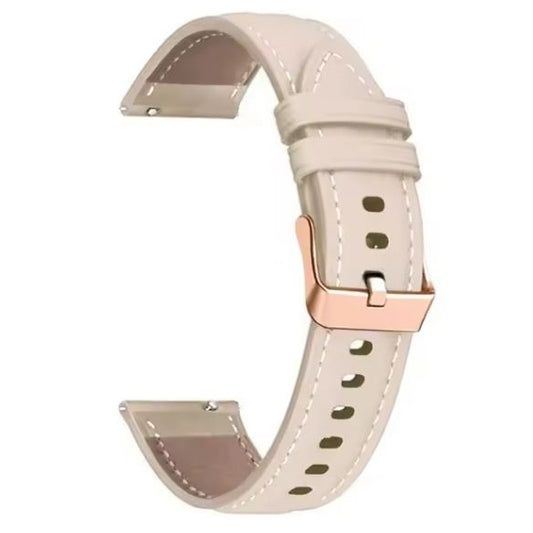 apricot garmin venu 2s leather strap with buckle
