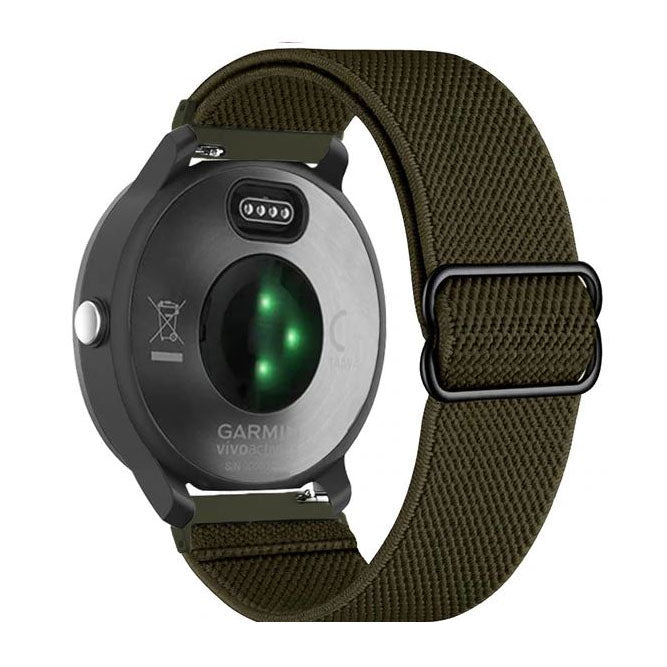 Plain Garmin Approach S12 Strap in Nylon in army green