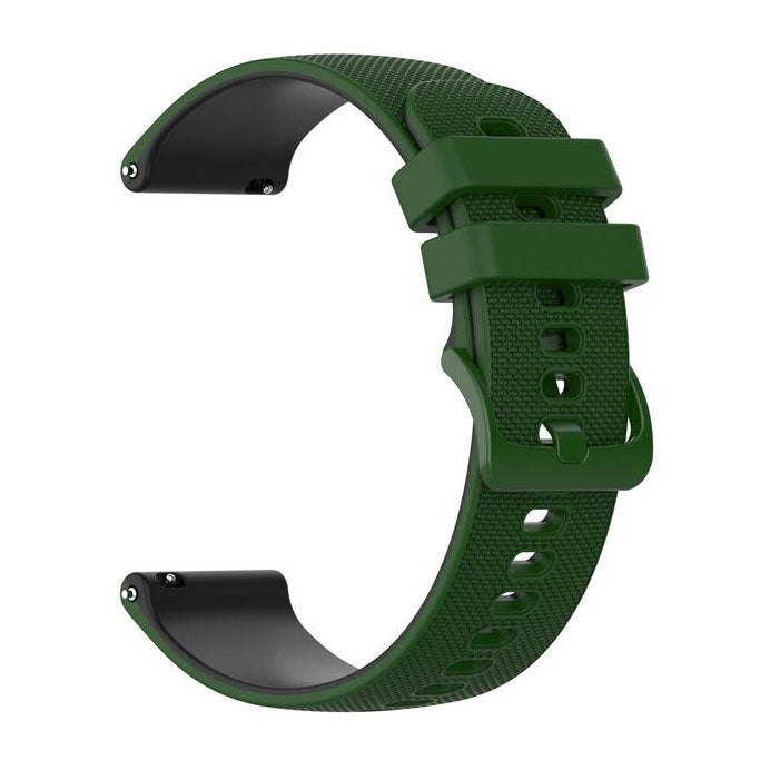 Garmin Vivomove HR Strap Two Tone Style in army green black