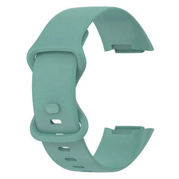 Fitbit Charge 6 Strap Silicone Large Small Pin & Tuck in army green
