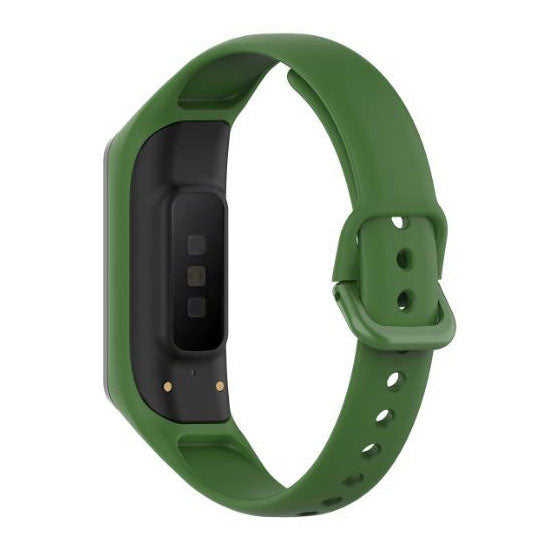 Strap For Samsung Galaxy Fit 2 (SM-R220) Plain in army green