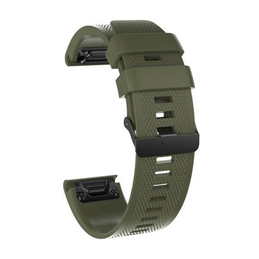 Strap For Garmin Fenix 6S Pro Textured in army green