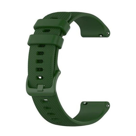 One Size Strap Venu 2S Silicone Buckle in army green