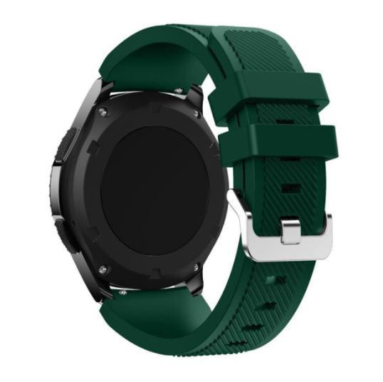 Buckle Strap Silicone One Size Watch 3 in army green