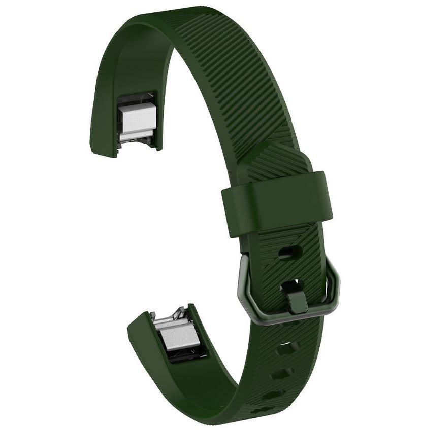 Large Small Strap Alta HR Silicone Buckle in army green