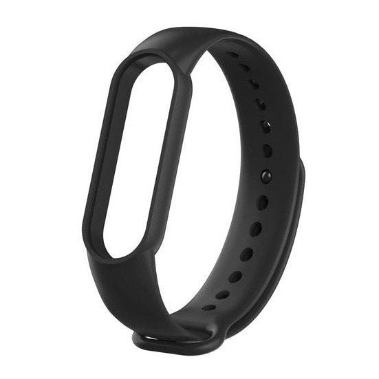 Plain Amazfit Band 5 Strap in Silicone in black